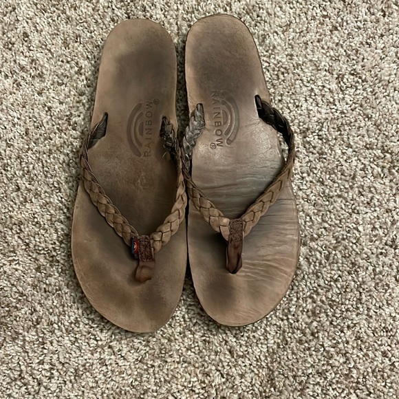 Rainbow Flip Flop Sandals - Picture 1 of 2